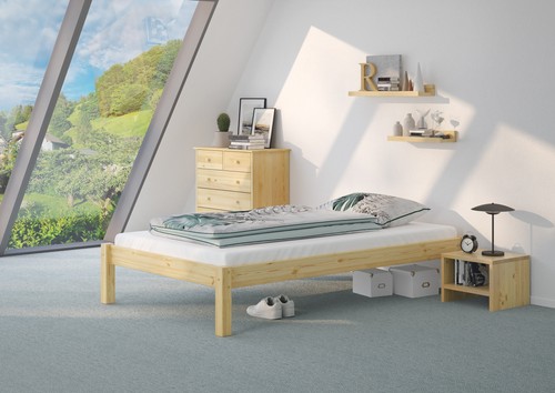 Lit jeune pin naturel 120x200
