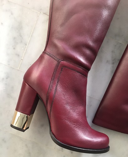 Bottes hautes cuir - bottes, rouge