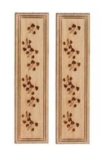 Poupées Maison Fleur Volets en Bois 1:12 Échelle Laser Coupe Fenêtre Accessoire