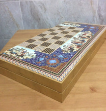 Jeu d'échecs Backgammon fait