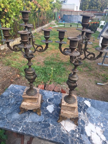 Paire chandeliers décoratifs