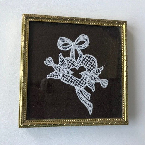 Cadre broderie oiseaux - broderie,