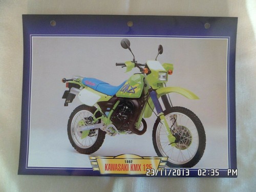 Carte fiche moto kawasaki kmx - fiche,