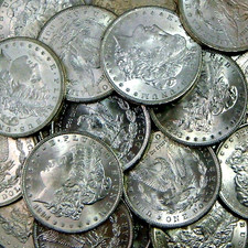 * MIXED DATE * CHOICE UNCIRCULATED BU MS MORGAN SILVER DOLLAR * FROM BANK BAG