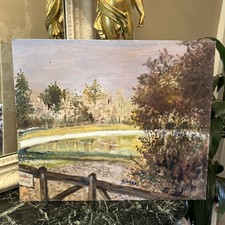 Tableau Huile Sur Panneau