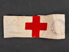 WW2 British Army Medical Service Red Cross Bracelet