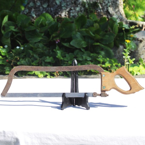 Ancienne scie boucher - ancienne,