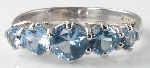 9ct blanc bague - 9ct, or