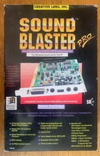 Vintage Sound Blaster Pro -Creative Labs w/ Box, Disc and Manual -NO Sound Card