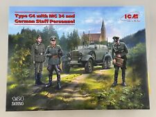 ICM Modèl G4 With MG 34 And German Staff Personnel 1:24 24024 Modélisme