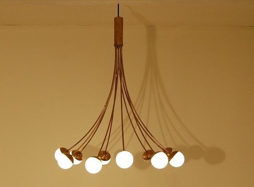 Lustre italien stilnovo laiton - italien,
