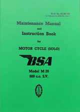 BSA M20 500 SV Motos Manuel