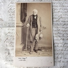 PHOTO CDV photograph 19th century albumen 1870 peasant with ears of wheat Binette