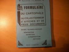 FORMULAIRE DU CARTOPHILE, AFFICHES,VIEUX DOCUMENTS DE JACQUIER EN 2004