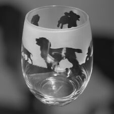 WORKING COCKER SPANIEL Frieze Boxed 36cl Crystal Stemless Wine / Water Glass