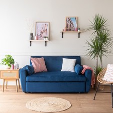 Canapé convertible en velours