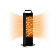 Radiateur Électrique Infrarouge Portable 1200 W Chauffage Double Face Étanche