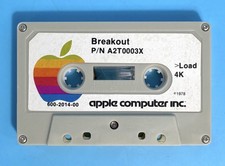 Apple II Breakout & Color Graphics A2T0003X 600-2014-00 Integer BASIC Cassette