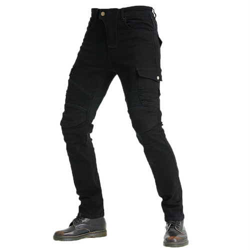 Jean moto homme tissu - jean, en