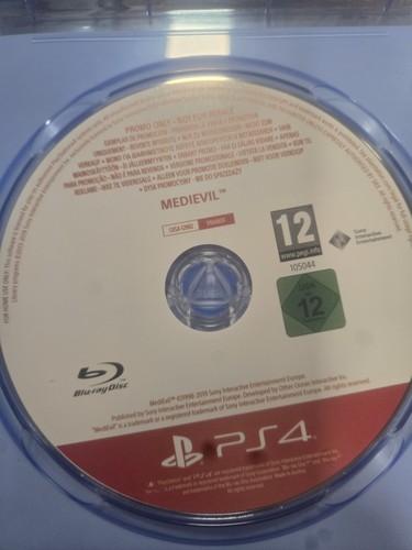 Medievil promo disc ps4 - medievil,