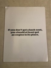 1970 1971 Porsche 914 Foldout Brochure 914-4 & 914-6-US Sales Catalog Original