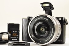 [Almost Mint] SONY Alpha a5000 Digital Camera BLACK & SELP1650 Lens English OK!