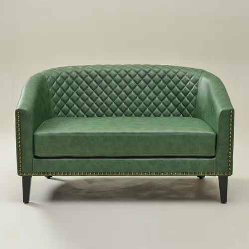 Green tufted faux - 50, in.