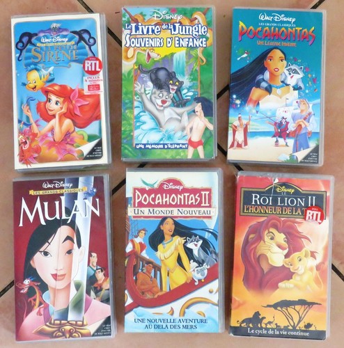 Lot cassettes vhs - de, k7