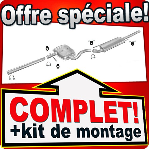 Ligne pot échappement - pot, pour