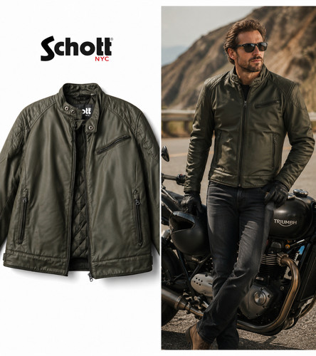 Veste schott nyc - schott, coton