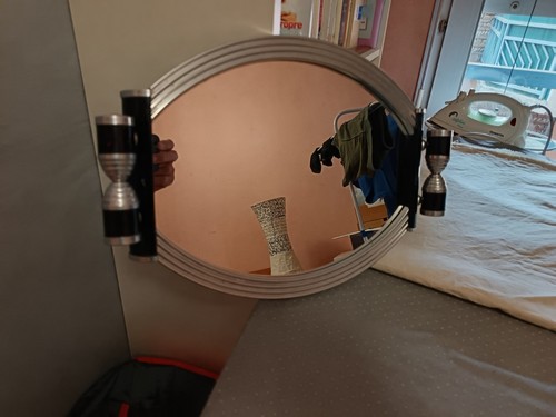 Miroir ovale vintage style art - ovale,