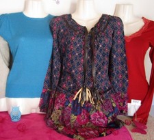 Lot vêtements occasion femme : Pull, Tunique, Hauts - T : 38