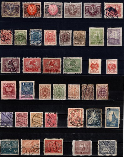 Lot timbres polonais - timbres,