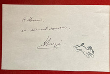 dedicace autographe hergé