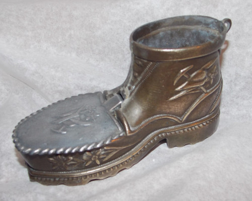 Ancien cendrier chaussure - ancien,