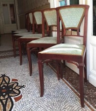 chaise art nouveau école Nancy