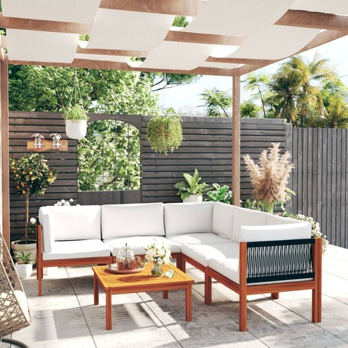 Salon jardin avec coussin - salon,