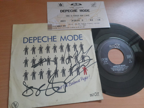 Depeche mode autograph - depeche,