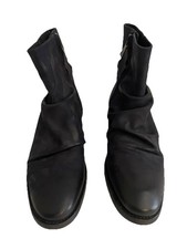 $748 John Varvatos Morrison Sharpei Leather Boot Black 9.5 NWOB Ankle Zip