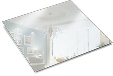 10 Inch Square Mirror Plate, Set of 12 - 1.5Mm Thick Glass Plate Mirror Tiles W/