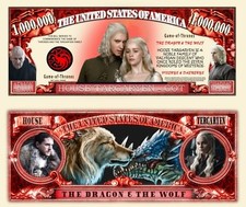 GAME of THRONES Billet MILLION