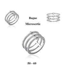 Dolly-Bijoux Bague T52 Rhodié