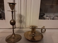 2 bougeoirs en cuivre