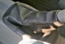 gear lever cap for Fiat Panda 141 made of genuine black leather custom