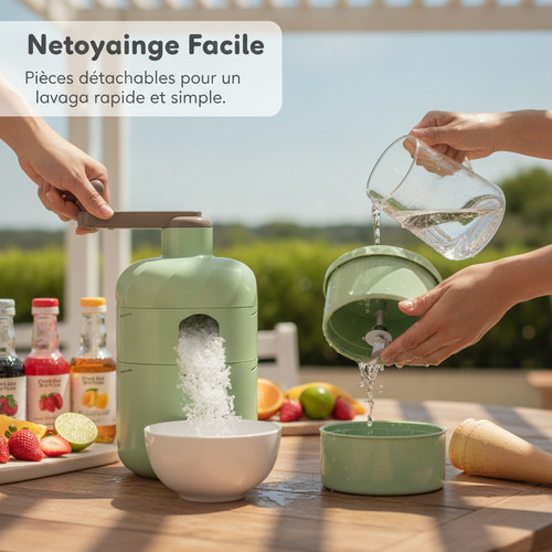 Broyeur glace manuel pour - broyeur,