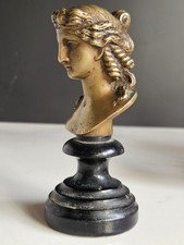 Bronze Buste Femme XIX socle
