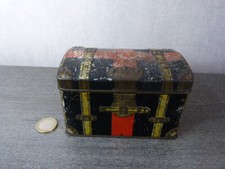 old lithographed metal box