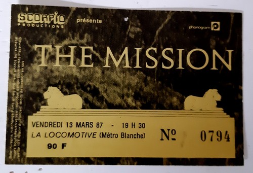 Ticket billet used - billet,