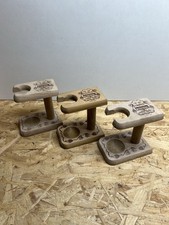 Lot of 3 wooden holders for