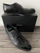 Chaussures Brogues En Cuir Noir Paul Smith Taille UK 8 Fabriquées En Italie BNIB